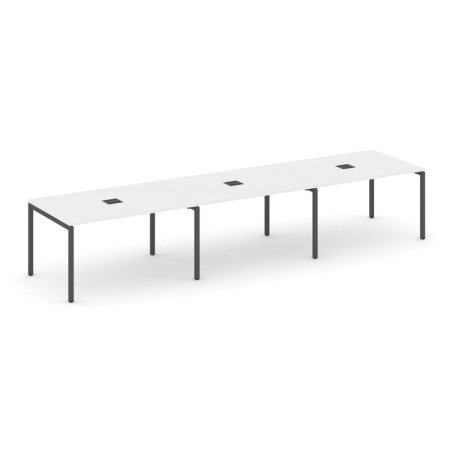 Стол переговорный SN-4P.SPRG-024 (4740х980х750) (Белый/Металл Антрацит)