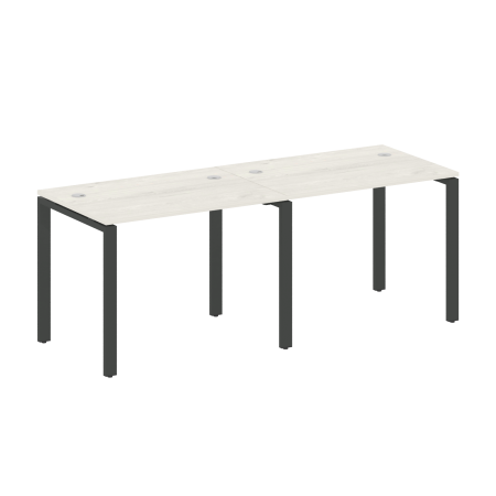 Рабочая станция на 2 раб.места Metal System Style БП.СМ-2.1 2000x720x750 (Дуб Наварра/Антрацит металл)