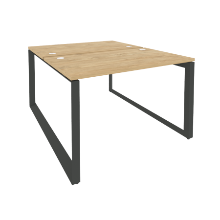Рабочая станция на О-образном м/к Onix O.MO-D.RS-2.2.7 1180x1475x750 (Тиквуд Светлый/Черный металл)