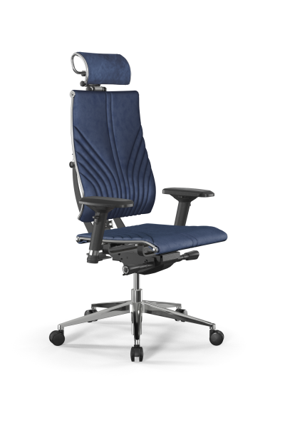 Кресло для руководителя Метта Y 4DF B2-12D - GoyaLE /Kc31/Nc31/D04P/H2cV-3D(M26.B32.G25.W03) (Синий)