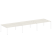 Рабочая станция на 6 раб. мест Metal System Style БП.СМ-6.5 5400x1475x750 (Дуб Наварра/Серый металл)
