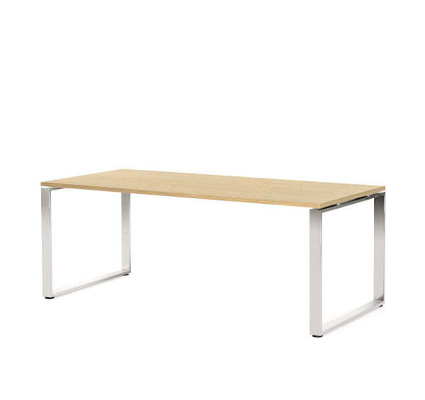 EXE Стол для руководителя 200 (Дуб Светлый/Хром металл)