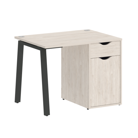 Стол письменный VR.SP-3-98.1.A 980x720x750 (Денвер Светлый/Антрацит Металл)