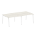 Стол для переговоров (2 столешницы) на А-образном м/к Metal System Style БА.ПРГ-2.2 2400x1235x750 (Дуб наварра/Серый металл)