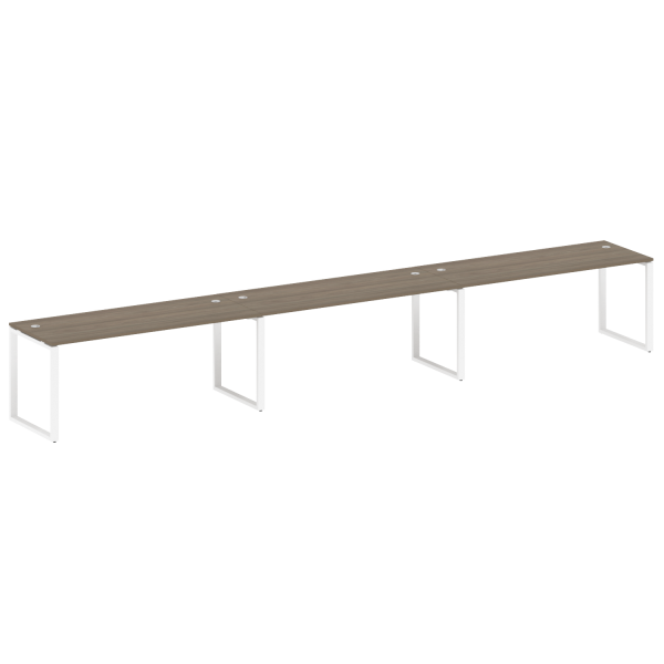 Рабочая станция Metal System Style БО.СМ-3.5 5400x720x750 (Вяз/Белый металл)