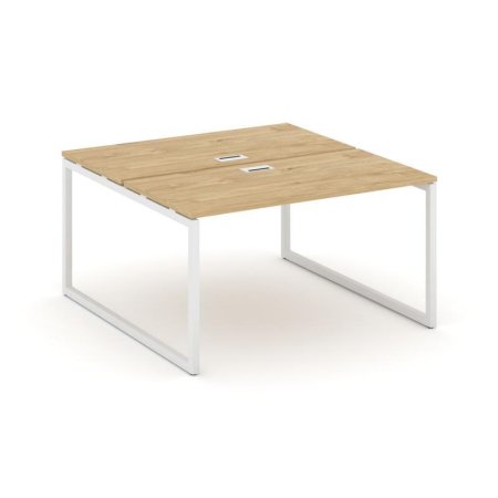 Рабочая станция 2-х сторонняя SN-4O.DRS-013 (1380х1432х750) (Тиквуд Светлый/Металл Белый)