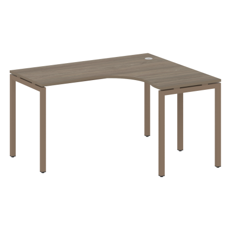 Стол криволинейный правый Metal System Style БП.СА-3 Пр 1400x1200x750 (Акация/Антрацит металл)