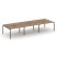 Рабочая станция 2-х сторонняя SN-4P.DRS-083 (4140х1632х750) (Тиквуд Светлый/Металл Антрацит)