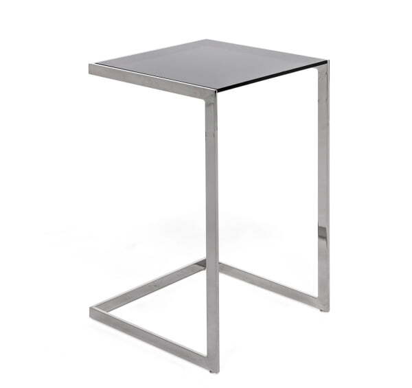 TOWER Стол кофейный черный (Черный/Хром металл)