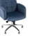 Кресло руководителя Лансет микровелюр темно-синий (Компьютерное кресло Лансет темно-синий)