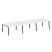 Стол для переговоров (3 столешницы) на А-образном м/к Metal System Style БА.ПРГ-3.3 4200x1235x750 (Дуб наварра/Серый металл)