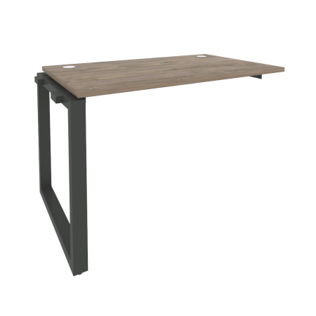 Наборный элемент рабочей станции на О-образном м/к Onix O.MO-1.NRS-2.7 1180x720x750 (Тиквуд Темный/Черный металл)