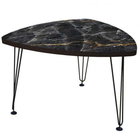 Стол журнальный Оникс-1 ОН1 700x700x460 (Темный/luminar 160)