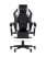Кресло игровое TopChairs Virage черно-белое (Геймерское кресло Virage черно-белый)