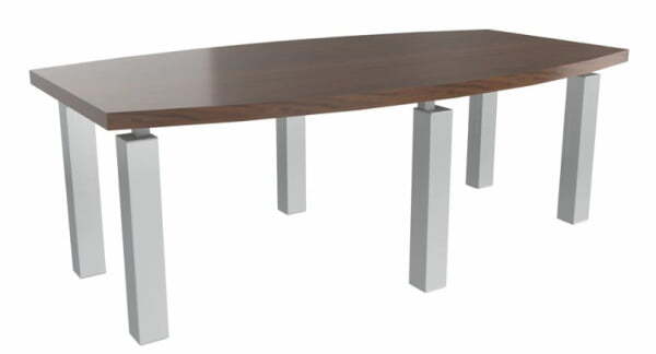 Стол для переговоров Blackwood 12704 2400x1200x770 (Орех/Серый металл)