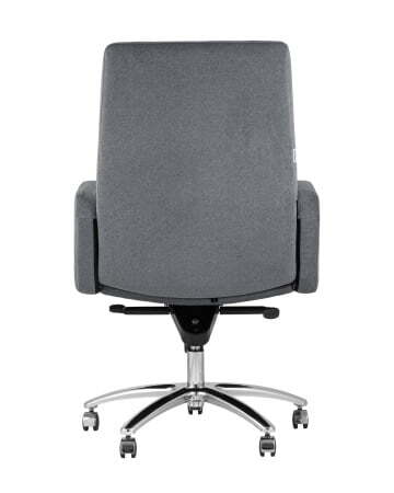 Кресло руководителя Лансет микровелюр темно-серый (Компьютерное кресло Лансет темно-серый)