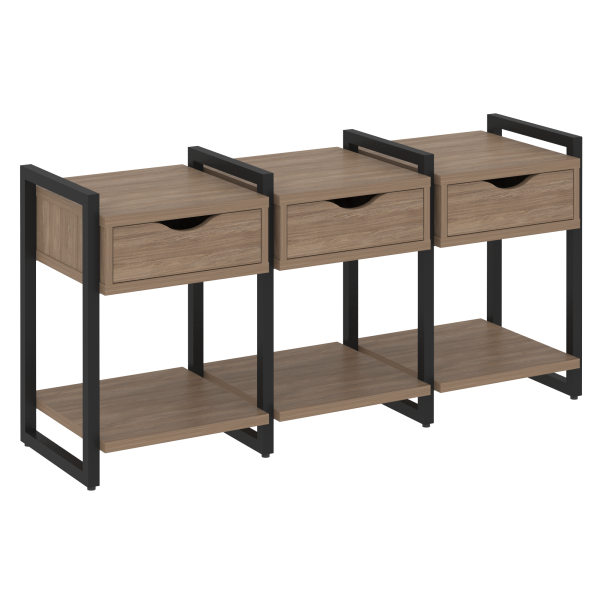 Тумба на регулируемых опорах наборная VR.L-TN-4.O 1440x460x719 (Дуб Аризона/Черный металл)