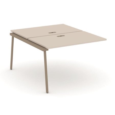 Двойной наборный элемент рабочей станциии ES.2.NRS-2-LP (1180х1500х750) (Капучино/Металл Латте)