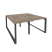 Рабочая станция на О-образном м/к Onix O.MO-D.RS-4.0.8 1560x1635x750 (Тиквуд Темный/Белый Металл)