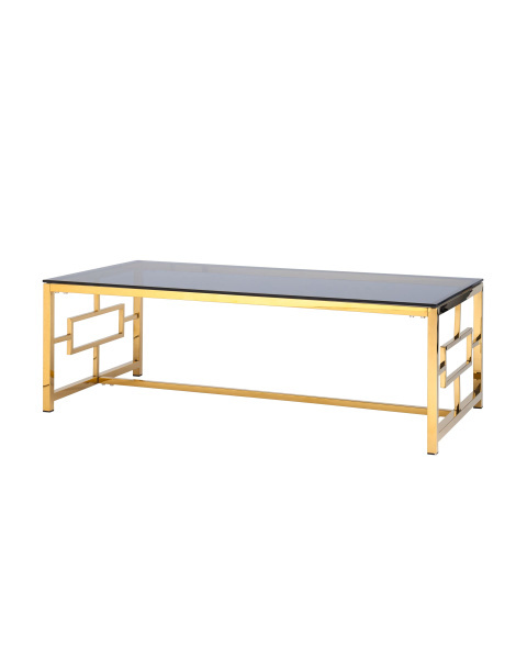 Журнальный стол 120*60 БРУКЛИН золото стекло smoke (Журнальный стол Бруклин черный)
