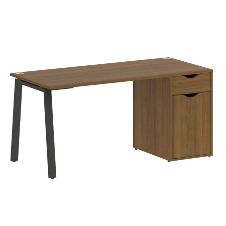 Стол письменный VR.SP-3-158.1.A 1580x720x750 (Орех Гварнери/Антрацит Металл)