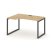 Стол рабочий эргономичный SN-4O.SPA-011(L) (1380х700/980х750) (Дуб Табак/Металл Белый)