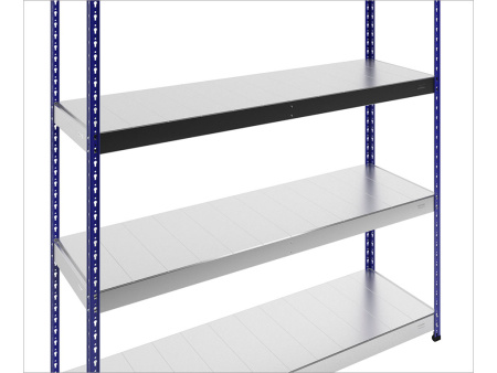 Стеллаж SB 200x152x61/4 c оцинкованным настилом (Серый/Синий)