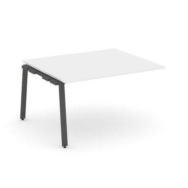 Проходной наборный элемент переговорного стола SN-6A.NSPRG-032.3 (1180х1180х750) (Белый/Металл Антрацит)