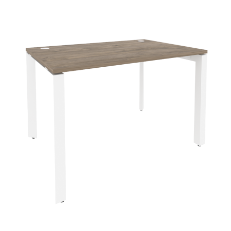 Стол рабочий на П-образном м/к Onix O.MP-SP-2.8 1180x800x750 (Тиквуд Темный/Белый Металл)