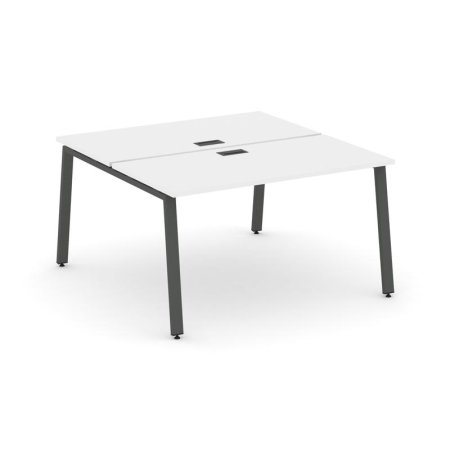 Рабочая станция 2-х сторонняя SN-6A.DRS-001 (980х1232х750) (Белый/Металл Антрацит)