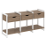 Тумба на регулируемых опорах наборная VR.L-TN-4.O 1440x460x719 (Тиквуд Темный/Белый металл)