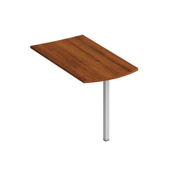 Брифинг-приставка фронтальная с опорой КФ Комфорт КФ К.1221 1270x700x750 (Французский орехСерый)