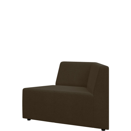 Диван Оригами. Модуль 1-местный левый. (Модуль 1-местный левый bravo_a_dark_brown)