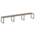 Рабочая станция Metal System Style БО.СМ-3.4 4800x720x750 (Дуб Наварра/Серый металл)
