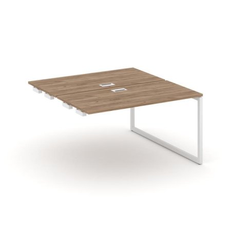 Стол-приставка к опорным элементам SN-4O.DPRS-014 (1580х1432х750) (Дуб Табак/Металл Белый)
