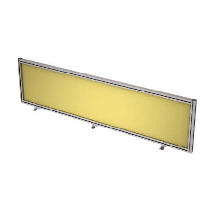 9БТ.0408.6 Барьер из ткани в алюминиевом профиле, фронтальный (1600x29x400) (Lemon)