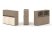 Тумба двойная + низкая надставка ES.NB.2N-3 (1500х410х1135) (Латте/Тиквуд Светлый)