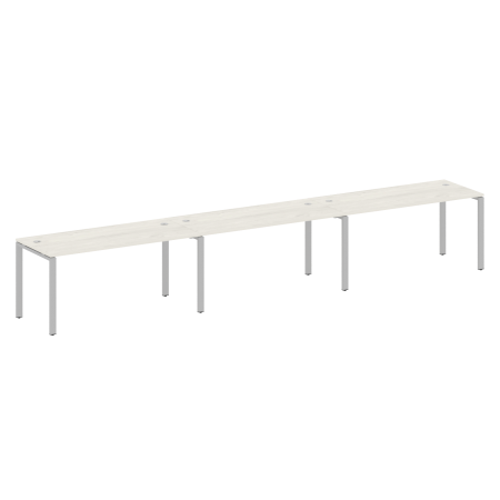Рабочая станция на 3 раб. места Metal System Style БП.СМ-3.4 4800x720x750 (Дуб Наварра/Серый металл)