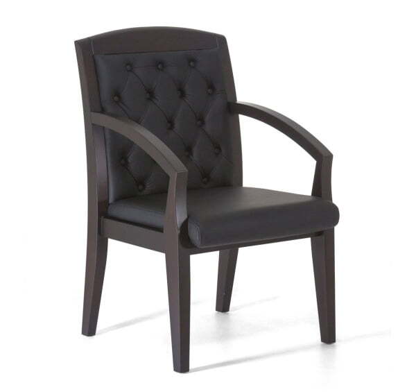 SENATOR LUX Кресло на 4-х опорах (Черный/Венге)