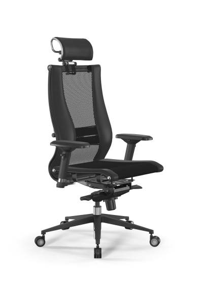 Кресло для руководителя Метта Samurai L2-16D - TS+Infinity /Kb09/Nb09/D04P/H2cL-3D(M06.B11.G21.W04) (Черный)