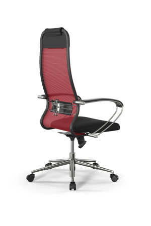 Кресло для руководителя Метта Sit 10 B1-111K - X2+UMF(X1) /Ub00/Wh00/K1cL(M09.B23.G18.W01) (Красный | Черный)