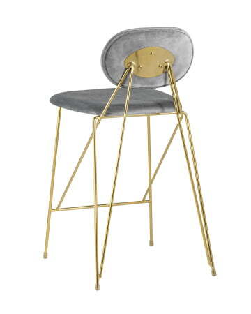 Стул Элис полубарный светло-серый (Стул полубарный Элис светло-серый)