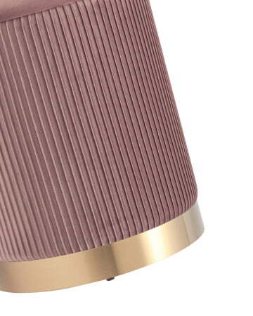 Пуф Шарлотта с ящиком велюр розовый (Пуф Шарлотта розовый)