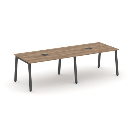 Стол переговорный SN-6A.SPRG-014 (3160х980х750) (Дуб Табак/Металл Антрацит)