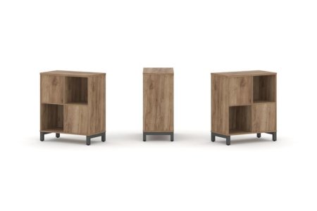 Набор стеллажа 2-х сторонний, 2 яруса SN.NSD-221 (754х400х881) (Дуб Табак/Металл Антрацит)