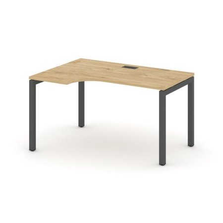 Стол рабочий эргономичный SN-5P.SPA-012(L) (1580х700/980х750) (Тиквуд Светлый/Металл Антрацит)