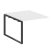 Проходной наборный элемент переговорного стола Metal System Style БО.ППРГ-1 1000x1235x750 (Дуб Наварра/Серый металл)