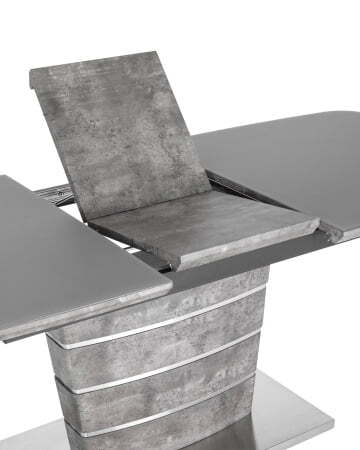 Стол обеденный Гамбург раскладной 160-200*90 серый (Стол обеденный Гамбург серый)