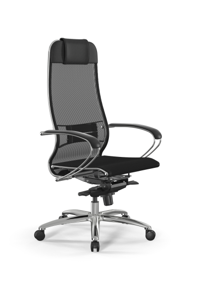 Кресло для руководителя Метта Samurai L1-1K - TS /Uc00/Nc00/K2cL(M06.B31.G04.W03) (Черный)