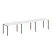 Рабочая станция на 3 раб. места Metal System Style БП.СМ-3.2 3600x720x750 (Дуб Наварра/Серый металл)